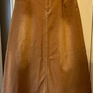 Brown A-Line Women's Skirt